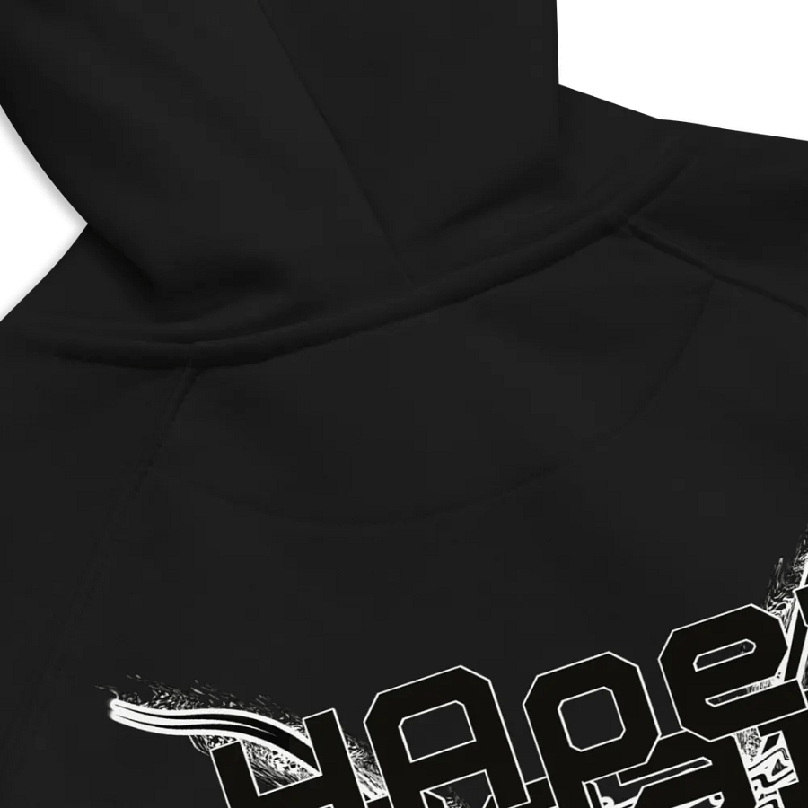 Unisex Eco Raglan Hoodie - Black HApex Gear Black Logo product image (10)