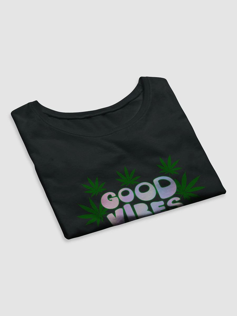 Cannabis Leaf Good Vibes Women's Crop Tee product image (21)