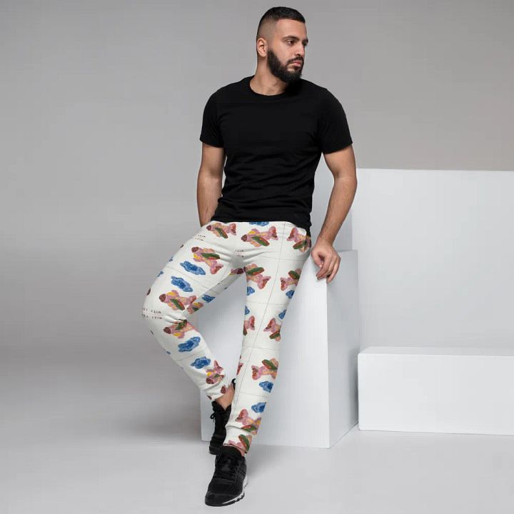 Kid Airplane (All-Over Print Recycled Men's Joggers) product image (1)
