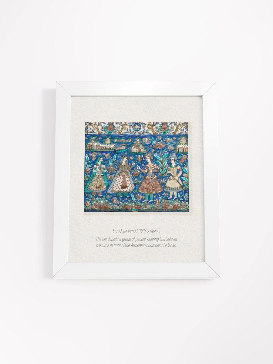 Antique Wall Art - Persian Tile - Persian Art - Middle Eastern Art- Vintage Designs - Home Decor - Historical Art product image (2)