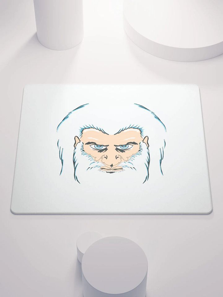 Serious Gamer's Stylized Face Mouse Pad product image (2)