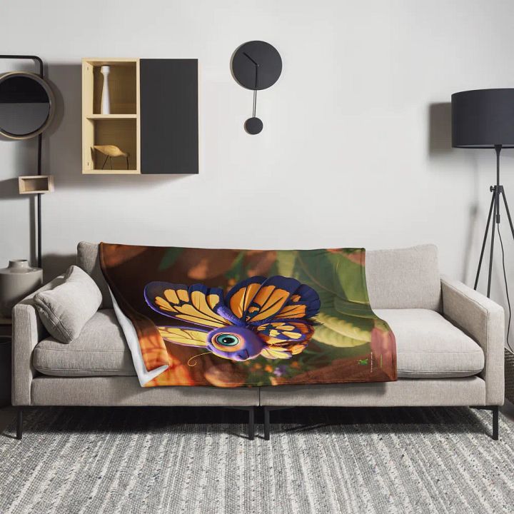 Endangered Species - Mexico - Monarch Butterfly Throw Blanket product image (1)