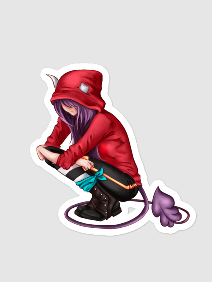 Red Hoodie Kaiko Sticker product image (1)