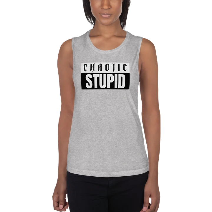 Chaotic Stupid flowy tank top product image (6)