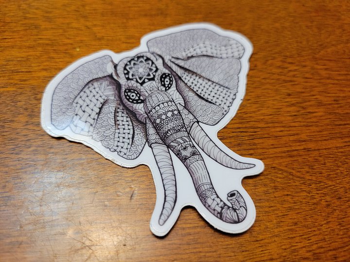 Zen Elephant Sticker product image (1)