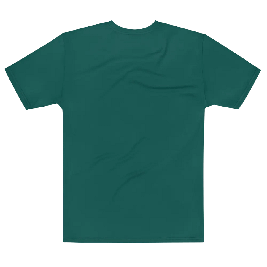 Plain Dark Green True Summer Men's Crewneck Polyester Heavyweight Premium T-Shirt by Treasure Pie product image (7)