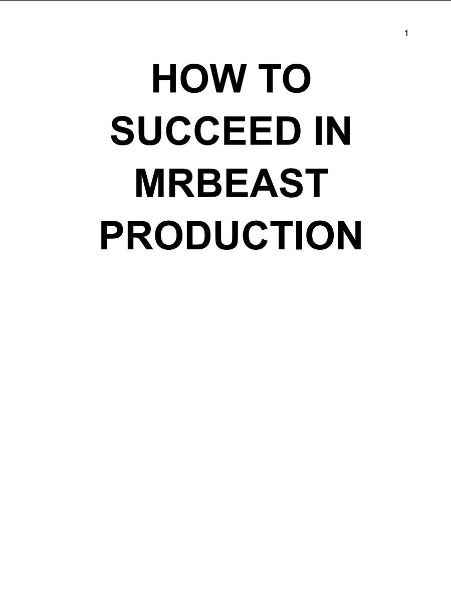 FREE GUIDE: Mr. Beast Tips & Tricks product image (1)