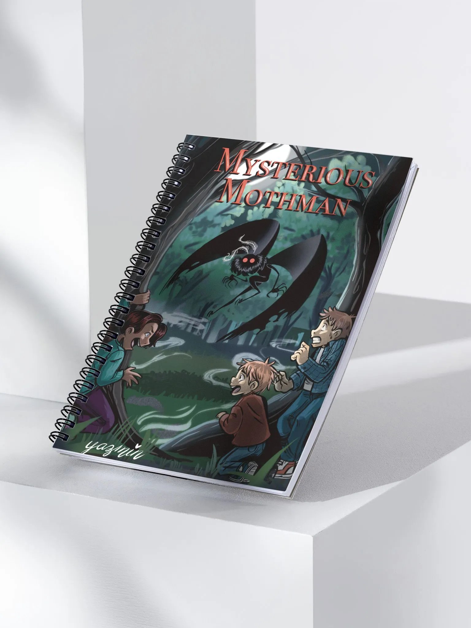 Mothman Encounter: Notebook Illustration product image (3)
