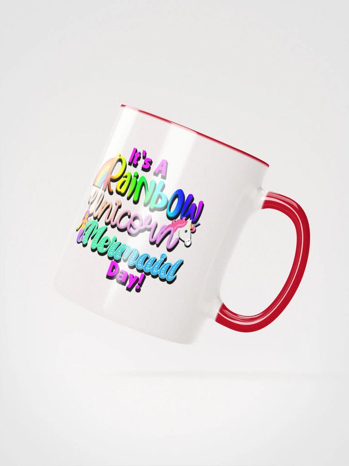 Rainbow Unicorn Mermaid Mug with Colour Inside product image (12)