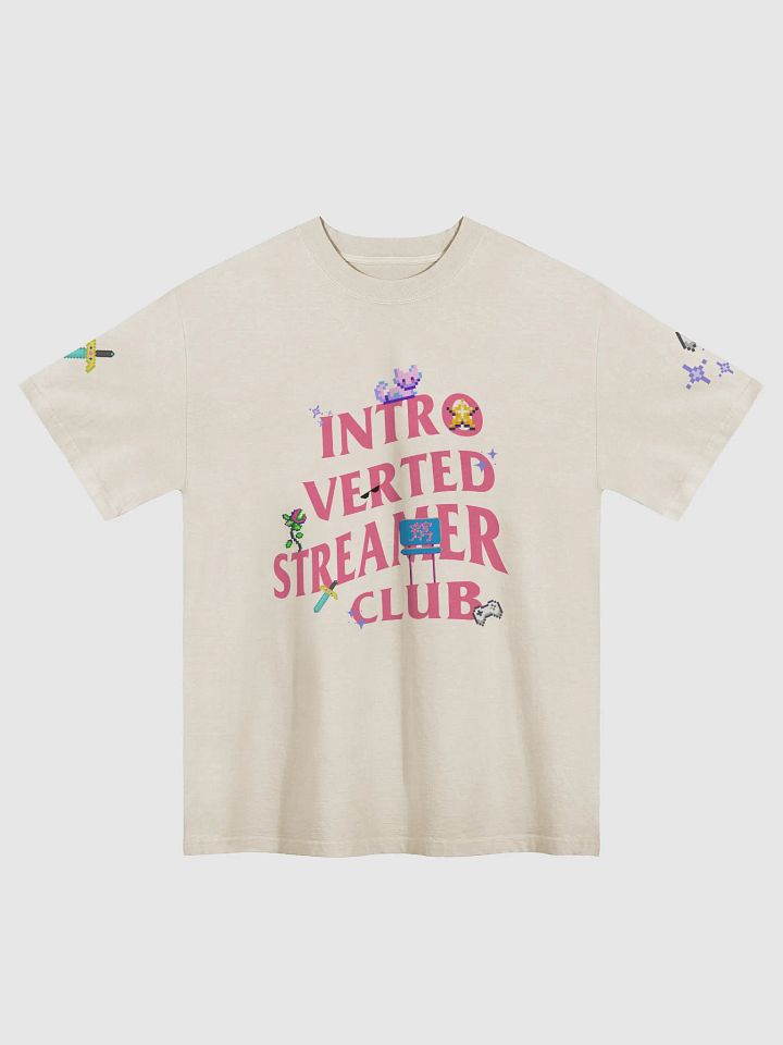 Introverted Streamer Club "Pixel-Elated" Oversized Tee product image (2)
