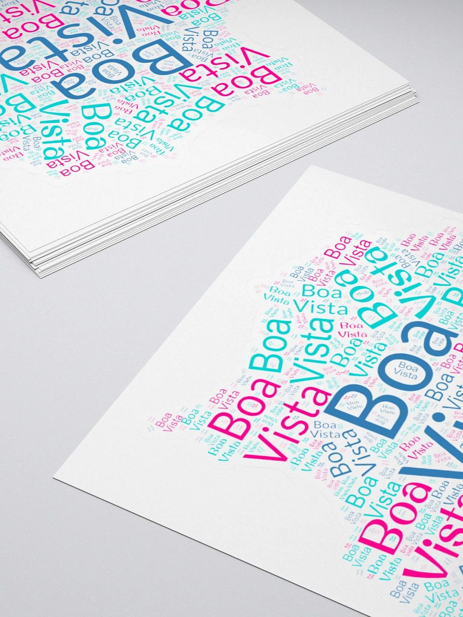 Boa Vista Word Cloud Stickers product image (2)