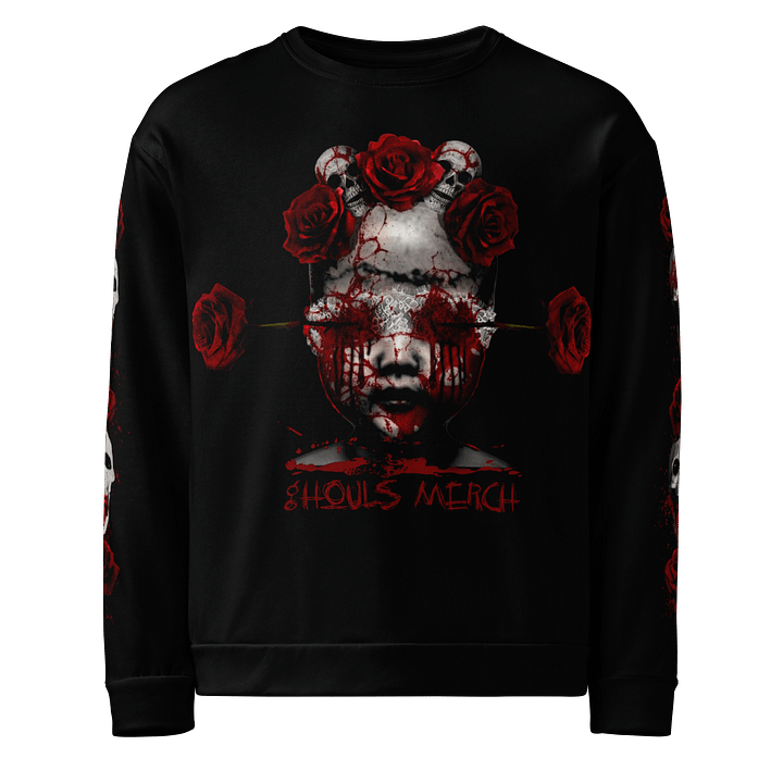 Blood Rose Macabre All-Over Print Sweatshirt product image (1)
