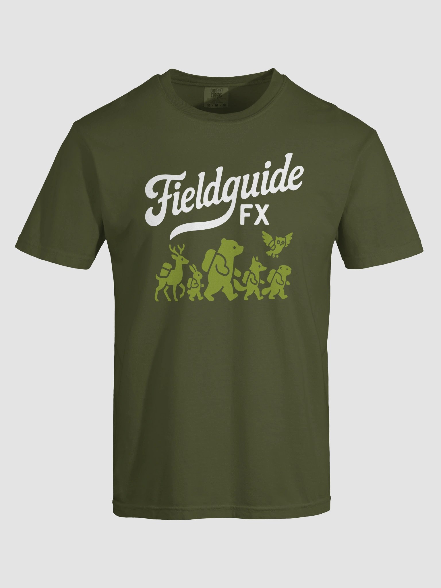 Sonic Travelers FieldguideFX Unisex T-Shirt - Forest Green product image (7)