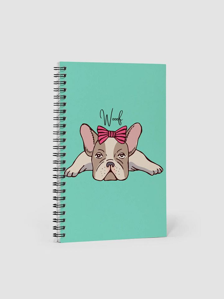 Girly French Bulldog Spiral Notebook product image (2)