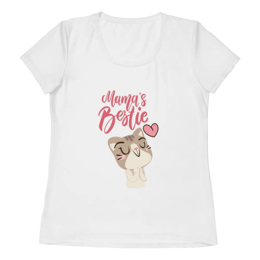 Mama's Bestie All-Over Print Women's Athletic T-Shirt product image (4)
