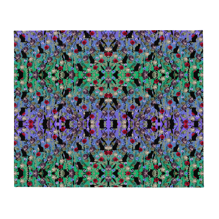 Kutzka Kitty Kaleidoscope Dream Throw Blanket product image (1)