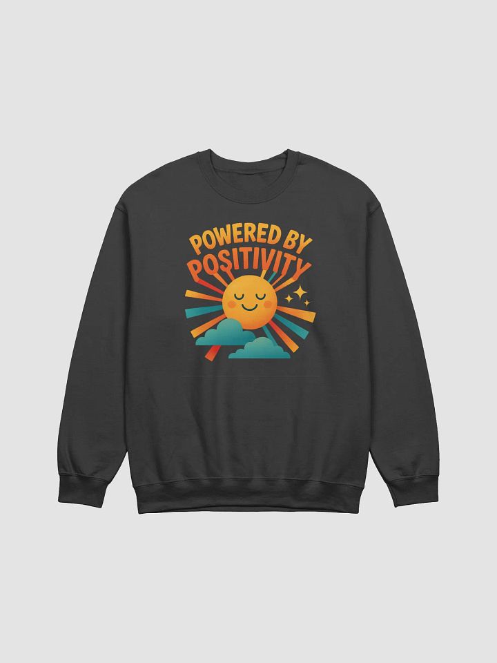 Powered by Positivity – Retro Rainbow Sun Crewneck product image (5)