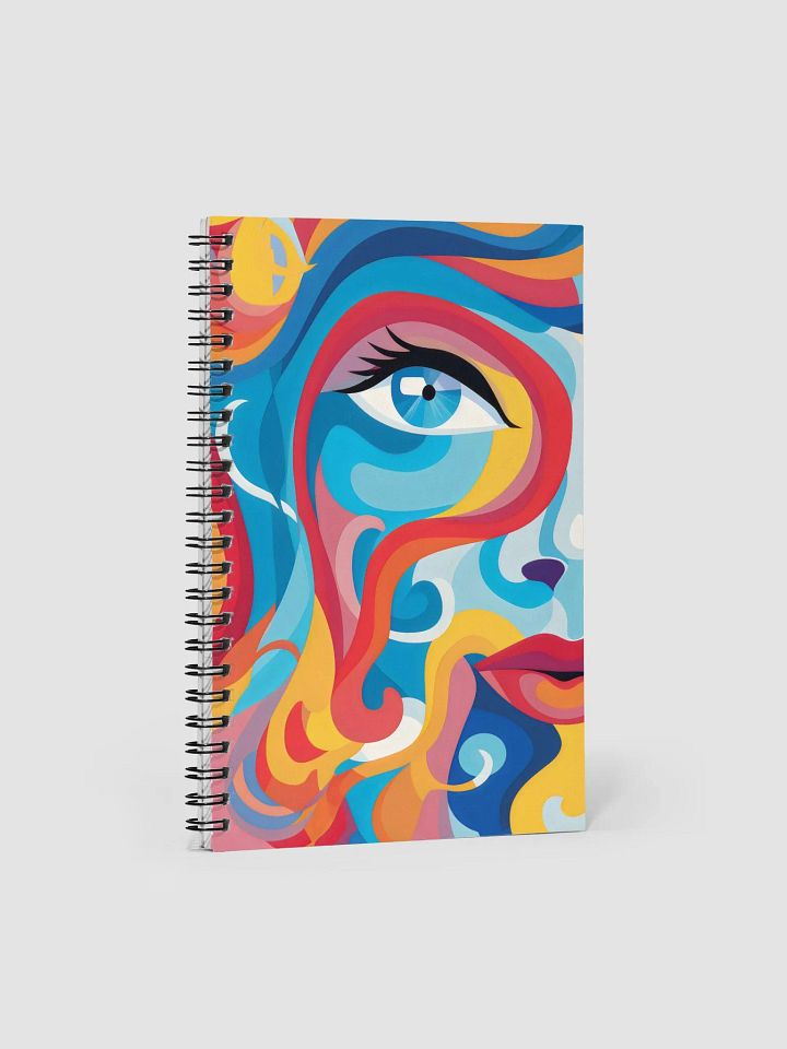 Swirling Spectrum Spiral Notebook product image (1)