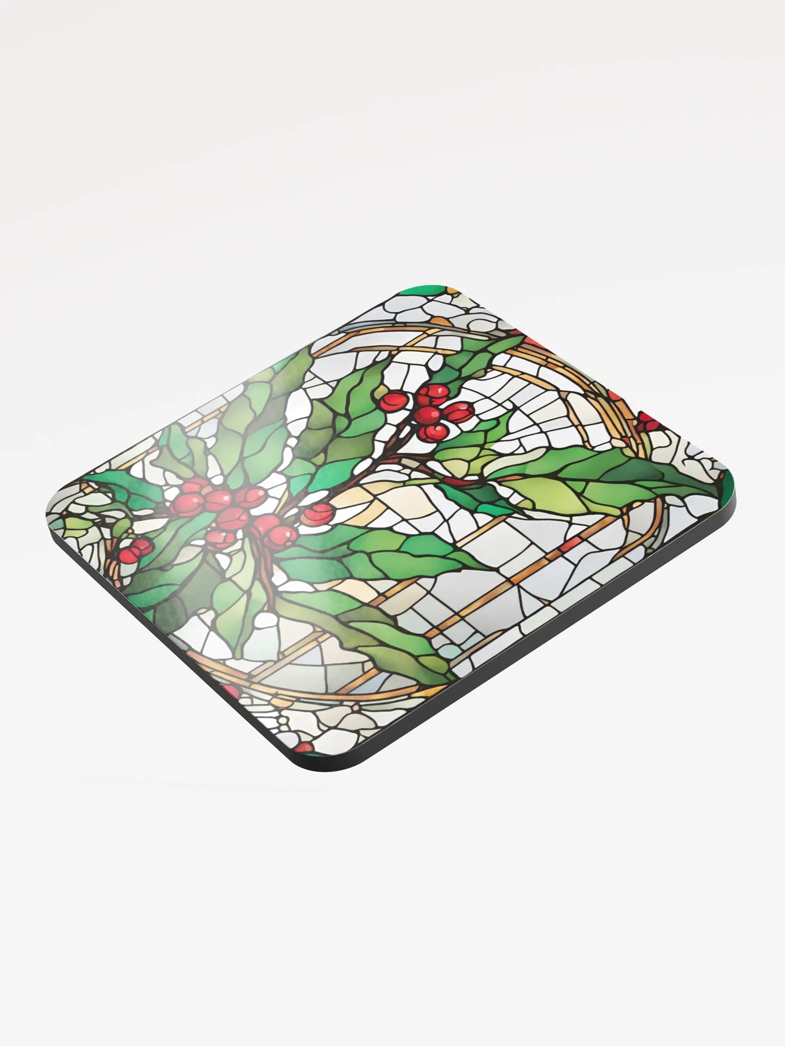 Festive Season Stained Glass Coaster Set product image (3)