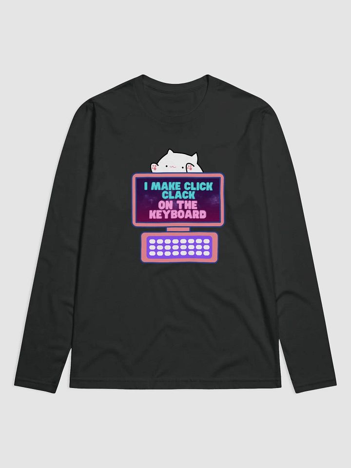 Click Clack Bongo Cat Premium Fitted Printed Long Sleeve product image (3)