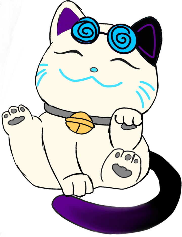 Single Sticker- RC Lucky Cat product image (1)