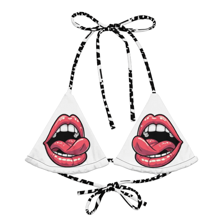 LICK THEM LIPS WHxRE SWIM TOP product image (1)