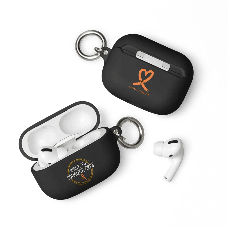 OFFICIAL Walk to Conquer CRPS Airpods Case- White Print product image (3)