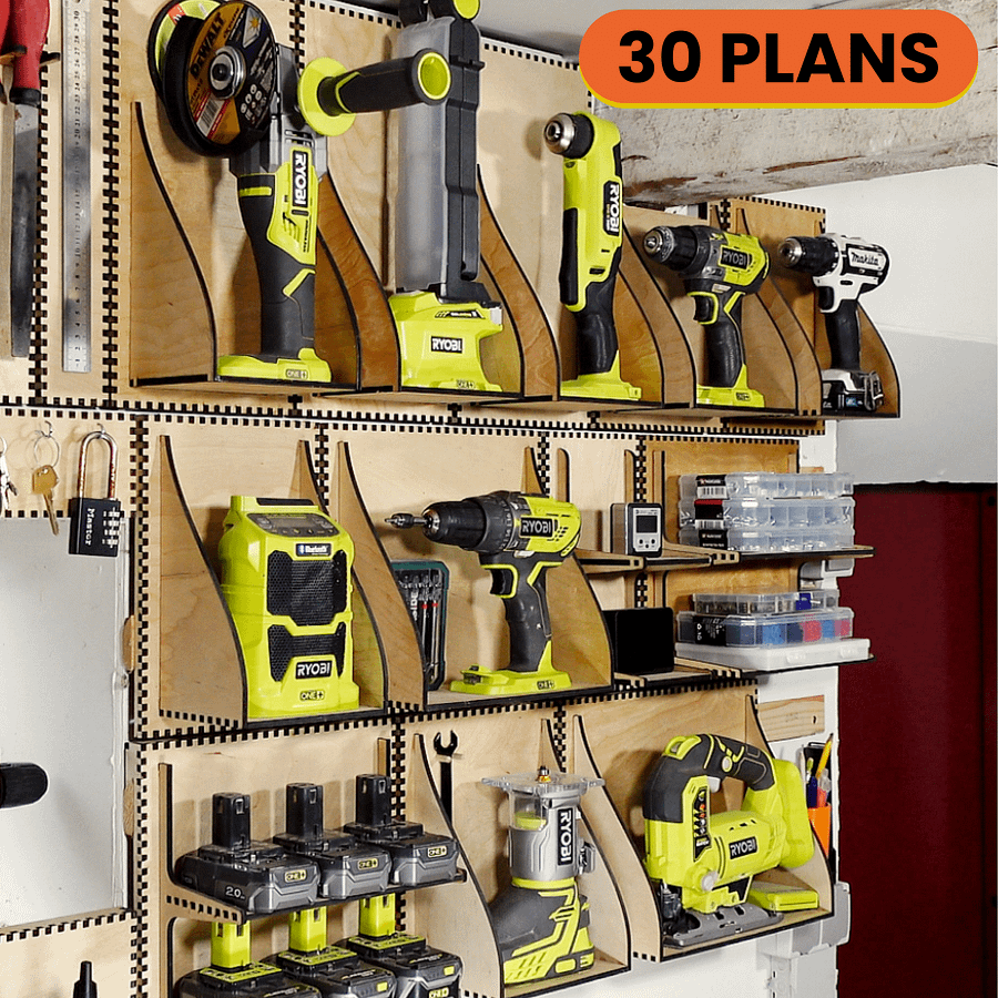 French Cleat Pro Bundle | 67 Premium Woodworking Plans for Shelves, Tool Holders & Wall Storage product image (3)