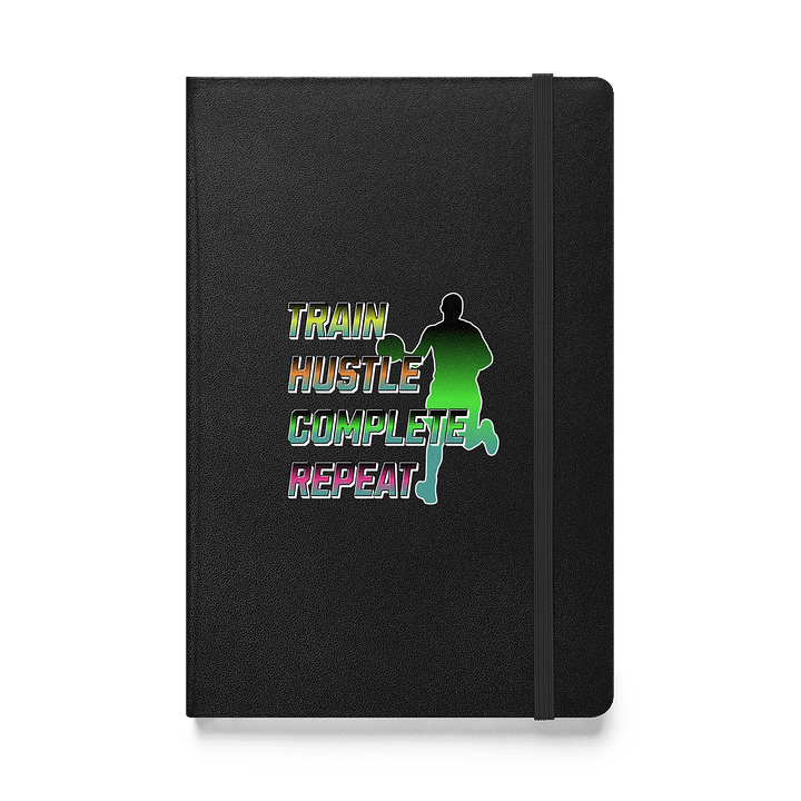 Train Hustle Complete Repeat Basketball Hardcover Bound Notebook product image (1)
