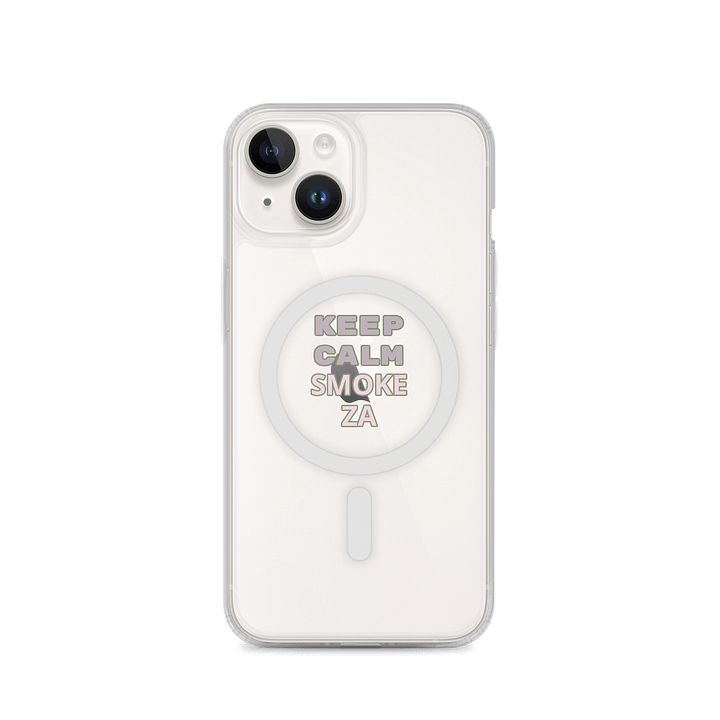 KEEP CALM SMOKE ZA iPhone® Clear Case product image (4)