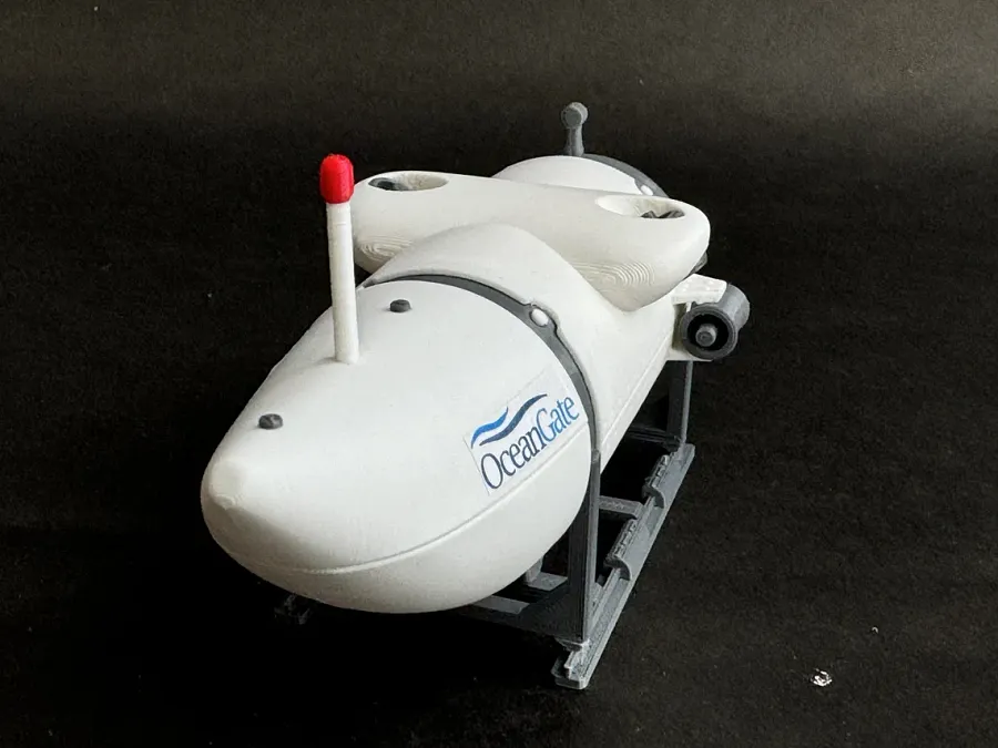 Ocean Gate Titan submersible detailed 3d printed submarine