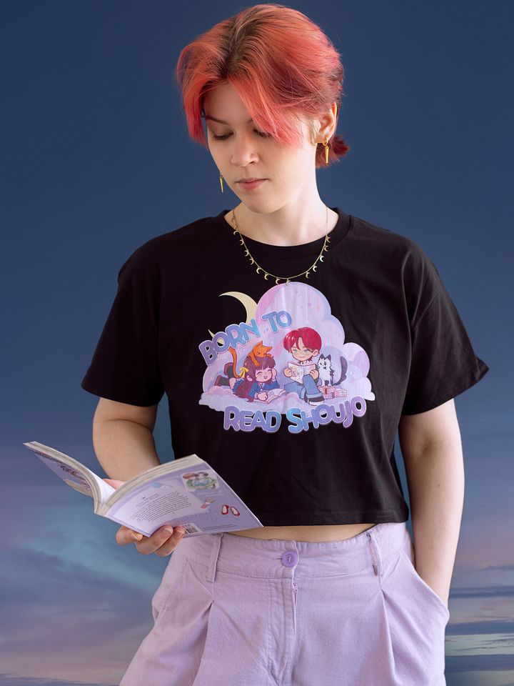 Born to Read Shoujo Crop Top (Night Version) product image (25)