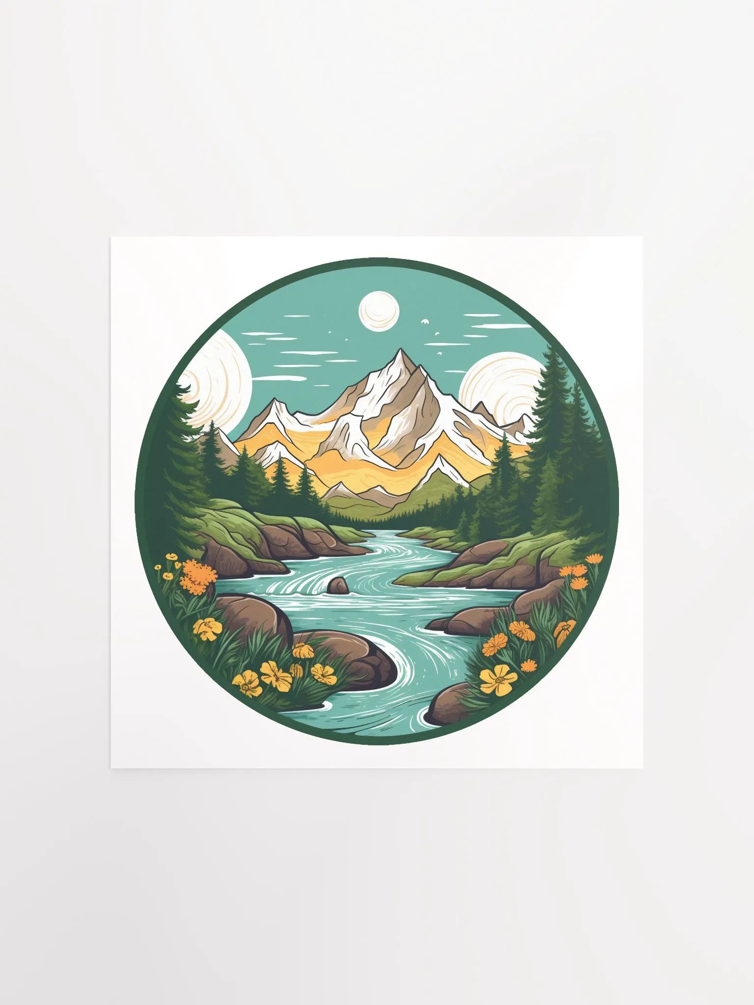 spring mountains print product image (1)
