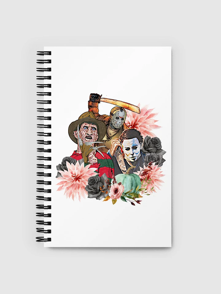 Horror icons spiral notebook product image (1)