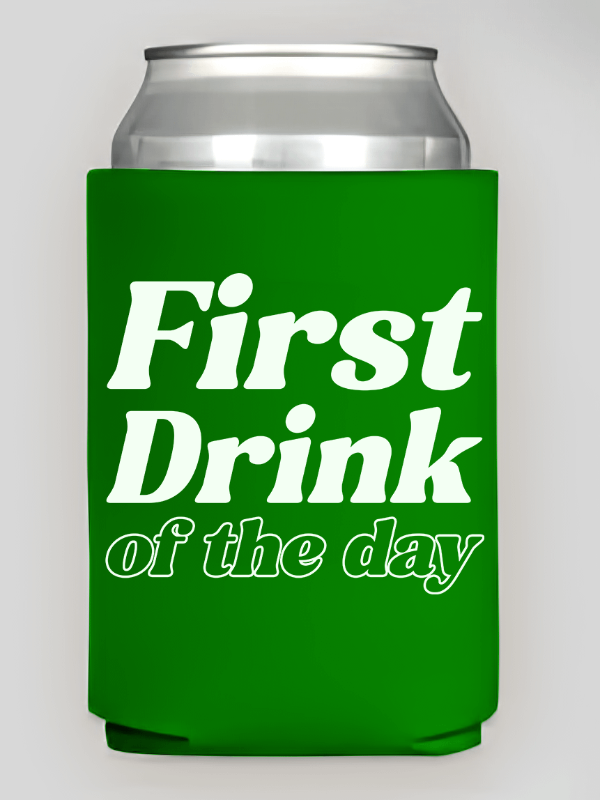 First Drink - Premium Neoprene Can Koozie product image (7)