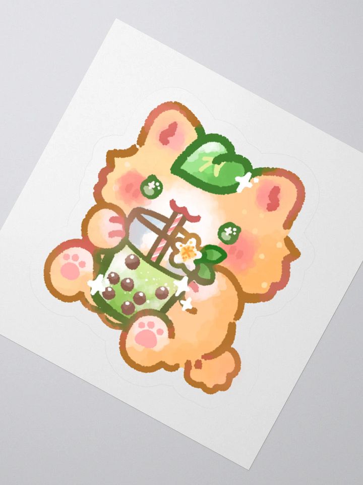 Stay Hydrated Ghostcat Sticker product image (6)