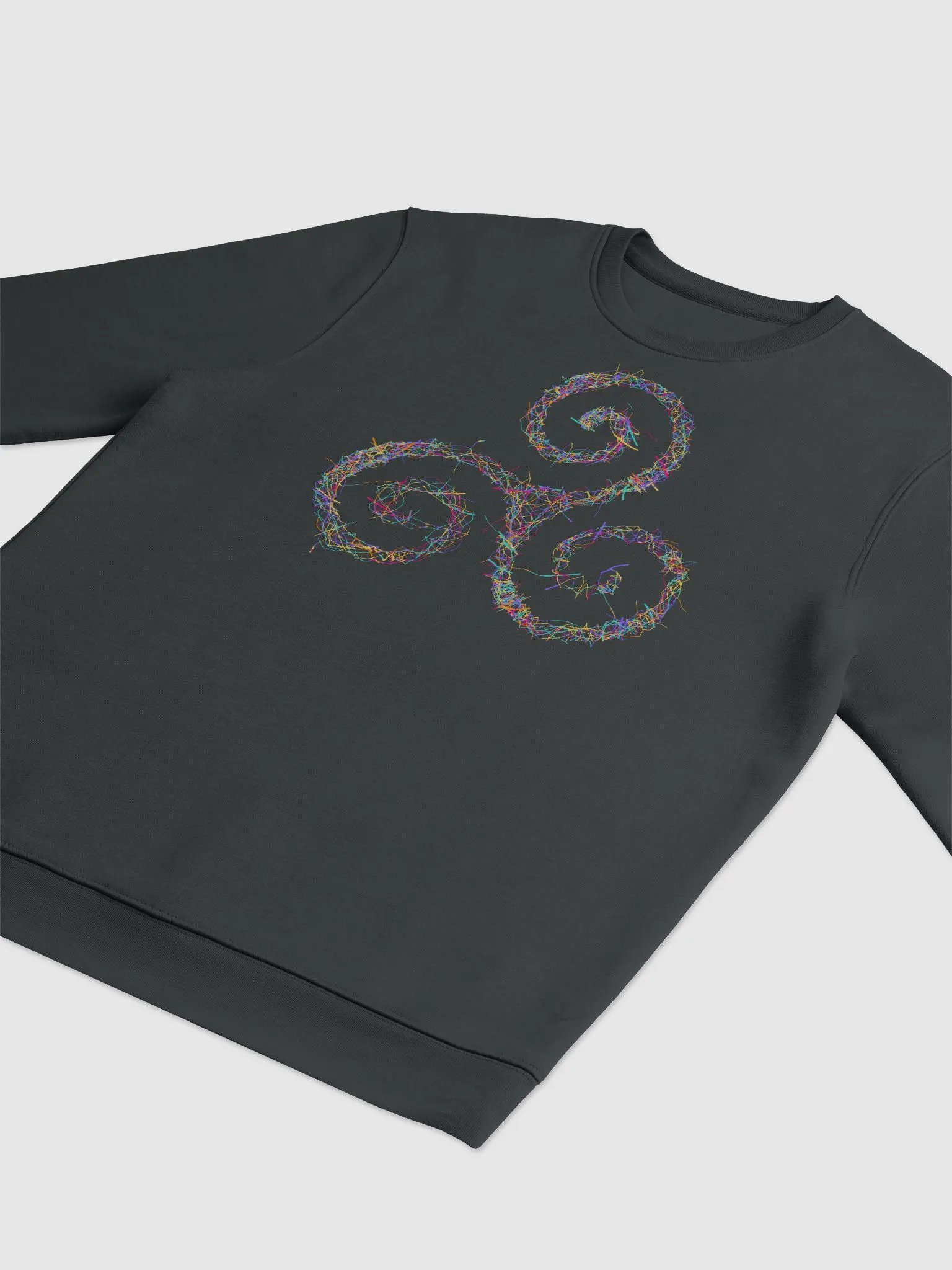 Vibrant Triskelion Tee | Celtic Sacred Geometry Art product image (3)