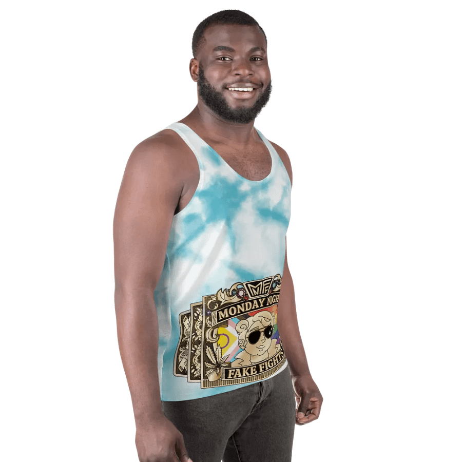 MNFF Championship belt Blue Tie Dye 