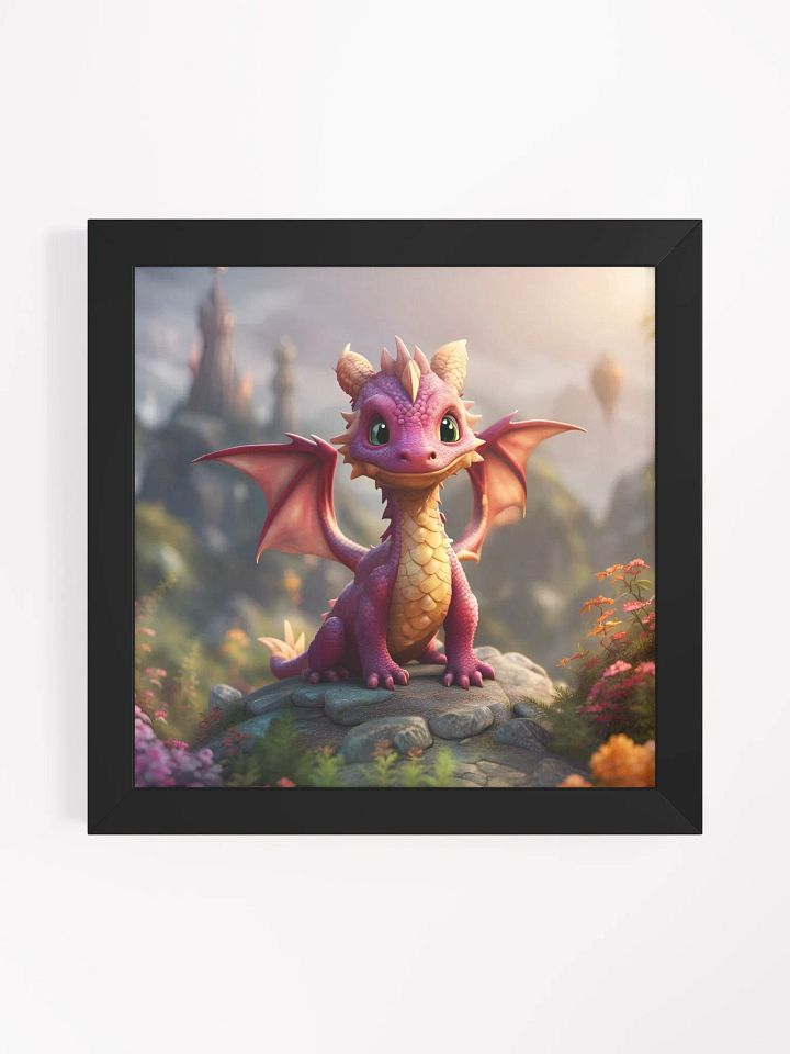 Framed Purple Dragon Poster product image (1)