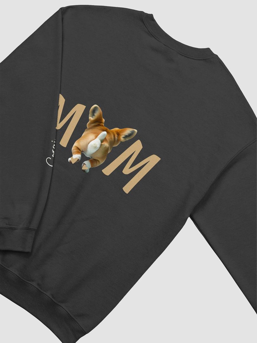 Corgi mom modern front and back design dark sweatshirt with sleeve print product image (5)