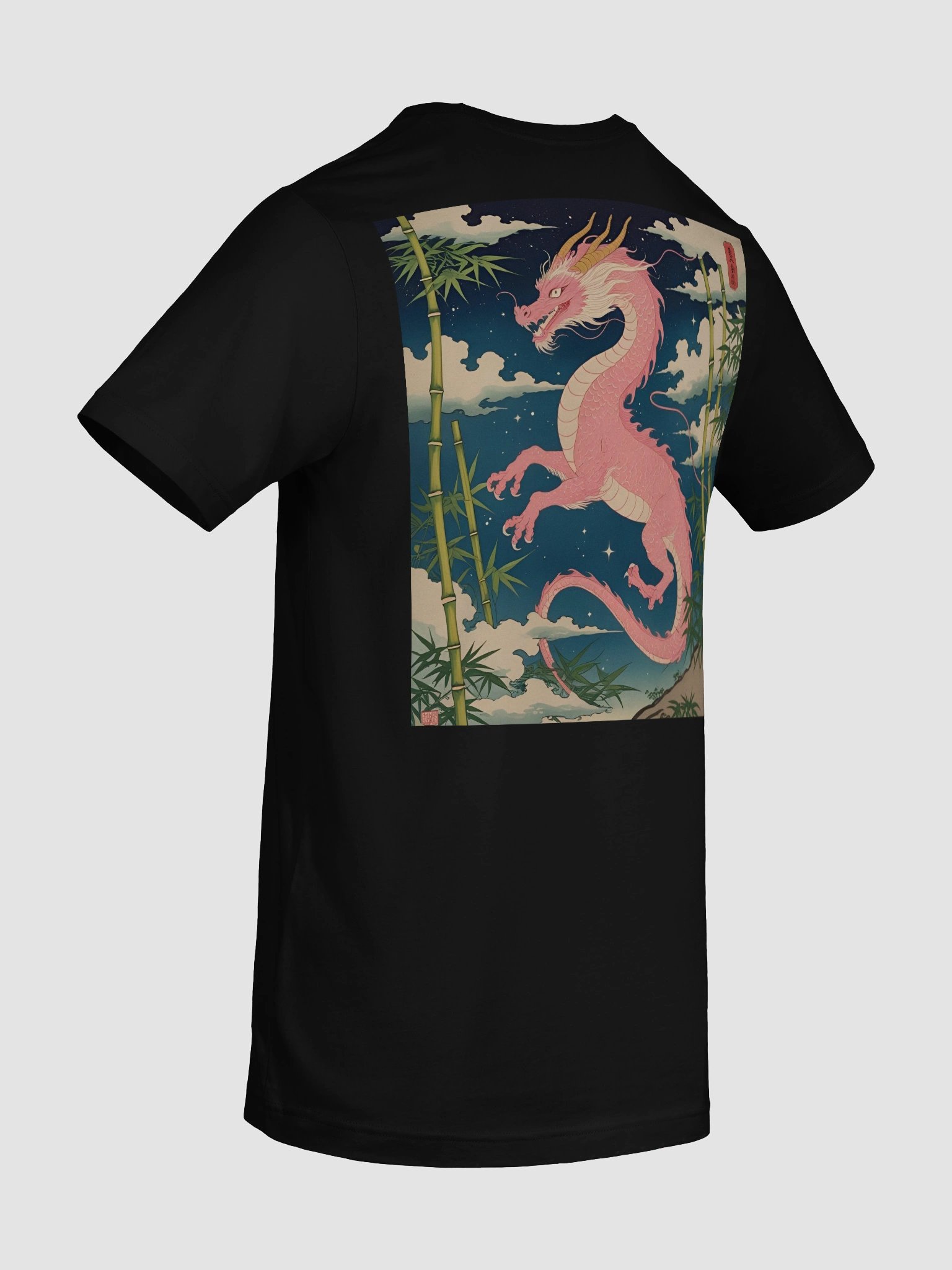 Ryoshin - Sakura no Ryū (Cherry Blossom Dragon), Ancient Ryū Collection, T-Shirt, Back Design product image (12)