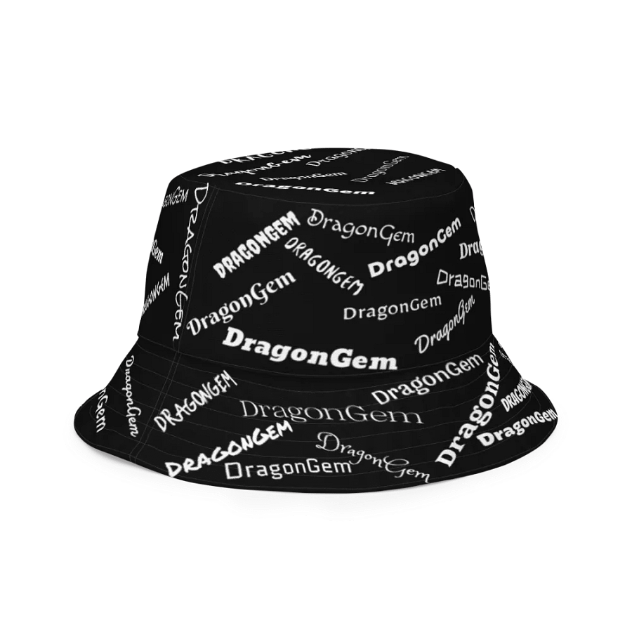 DragonGem Black Reversible Bucket Hat product image (3)