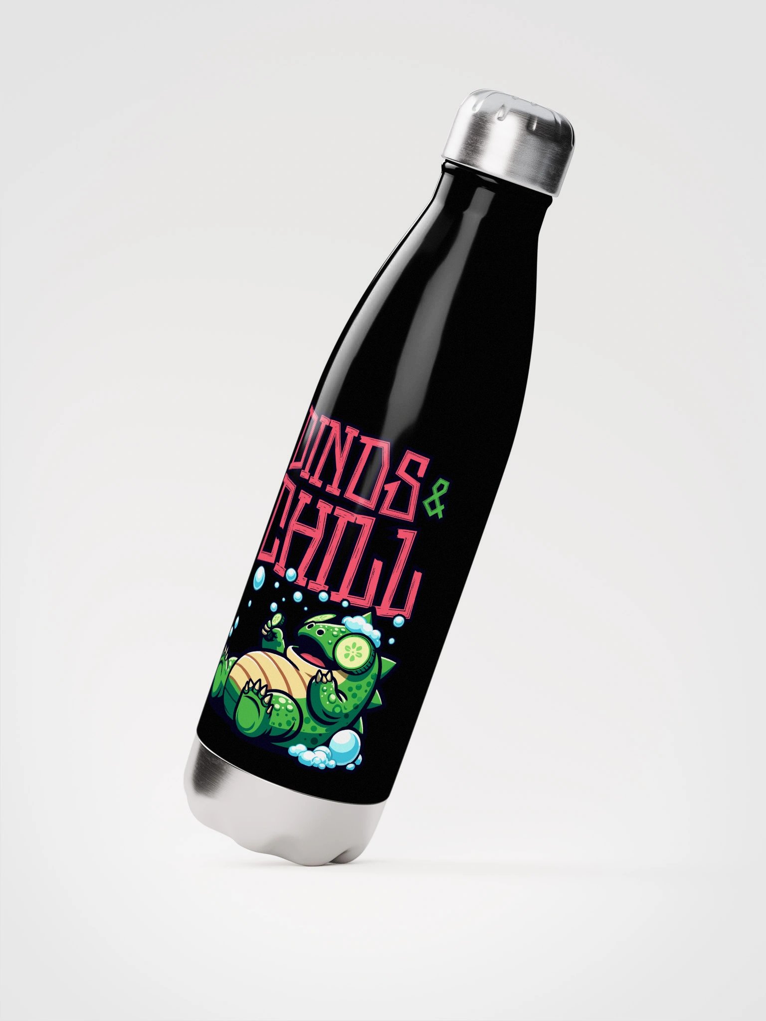 Dinos & Chill Stainless Steel Water Bottle product image (2)