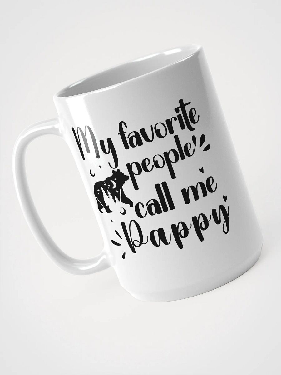 My Favorite People Call Me Pappy, Grandpa White Ceramic Mug product image (3)