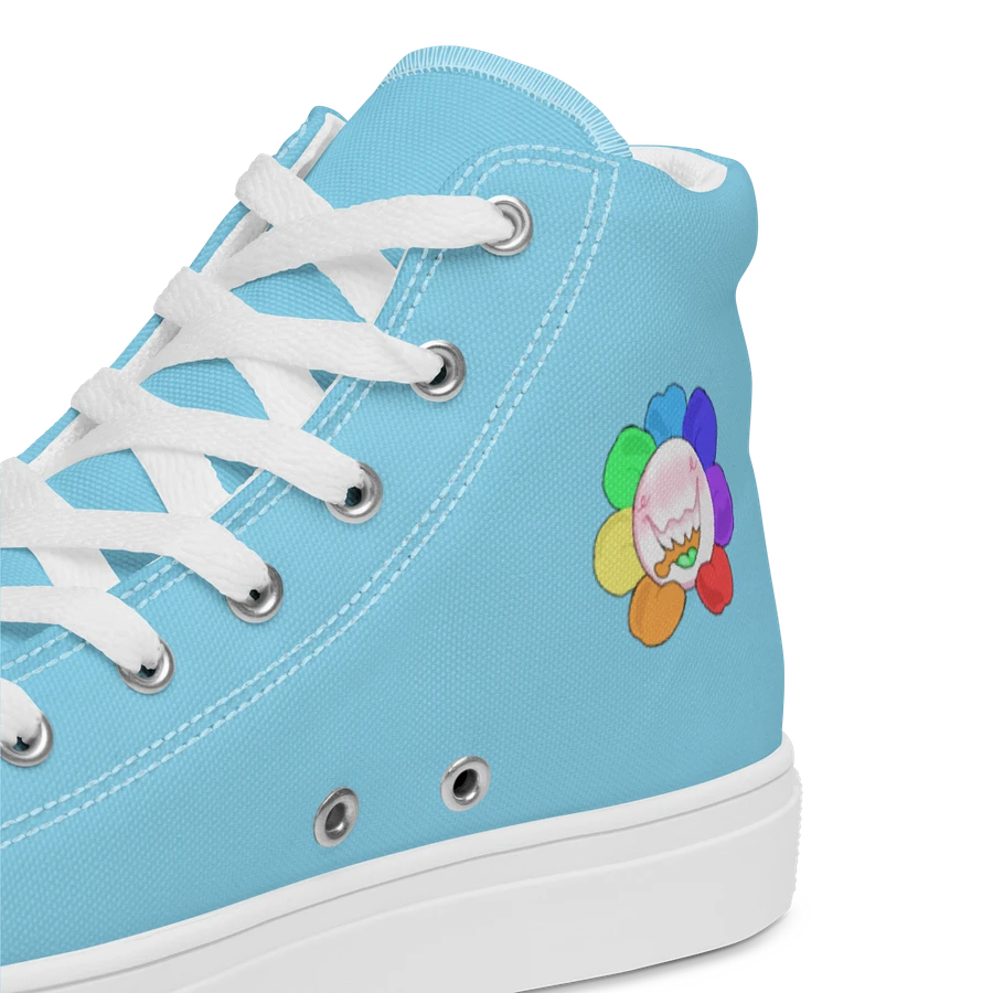 Pastel Blue and White Flower Sneakers product image (10)