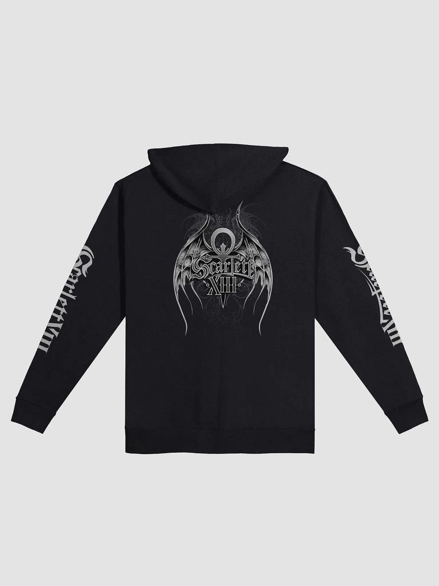 SCARLETT XIII - Pixelated Monochrome Zip-Up Hoodie product image (2)