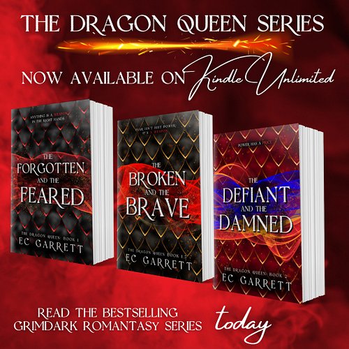 ANYTHING IS A WEAPON IN THE RIGHT HANDS. 

Read the bestselling Grimdark Romantasy Series, The Dragon Queen, today for FREE o...