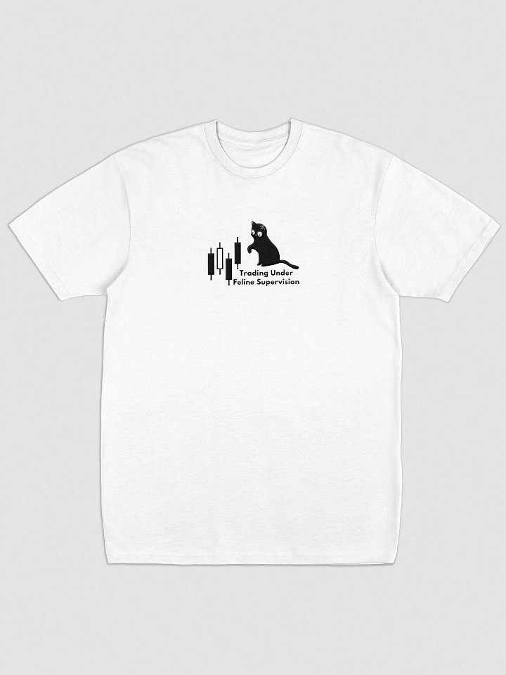 Trading Under Feline Supervision | Embroidered Premium Tee product image (1)