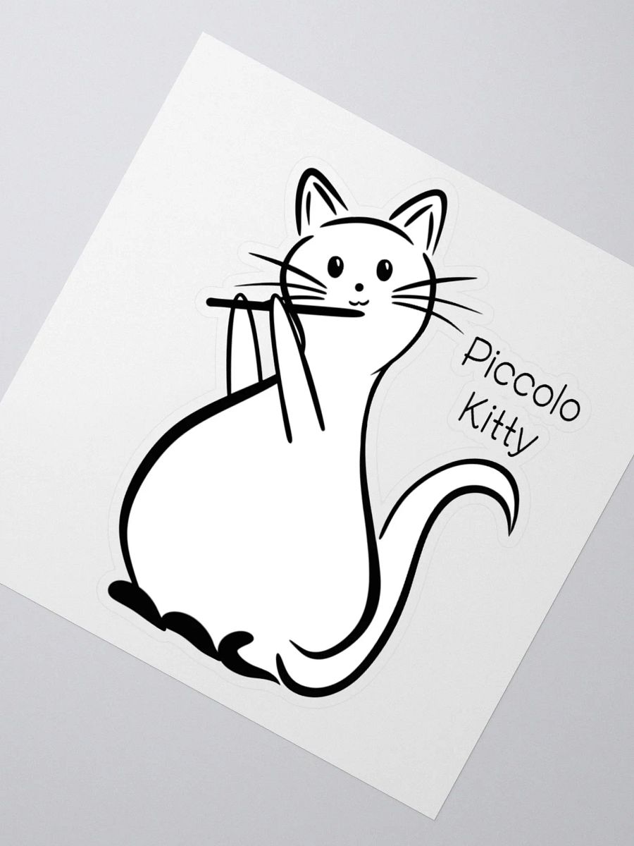 Whimsical Kiss Cut Piccolo Kitty Sticker product image (2)