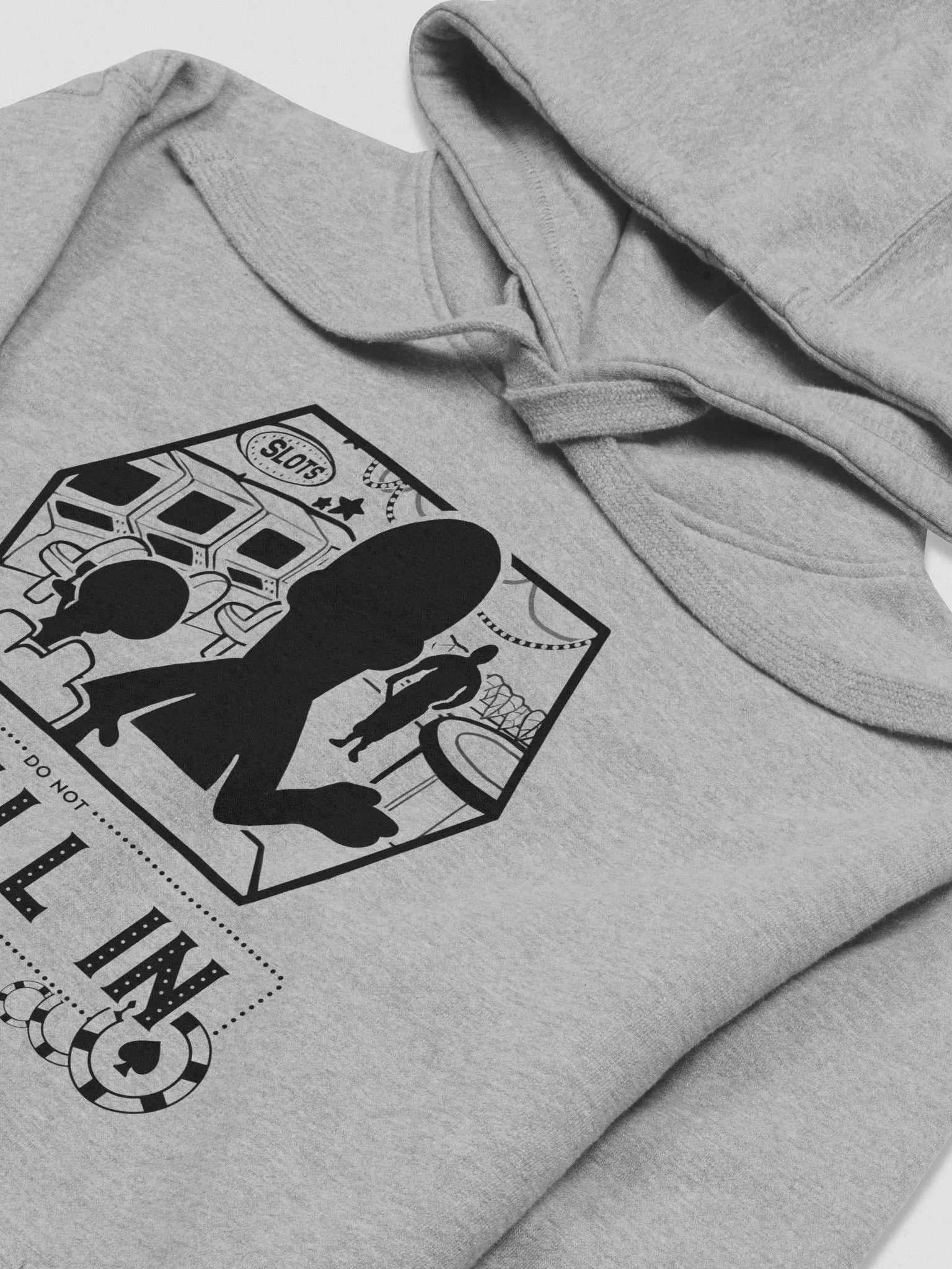 DO NOT GO ALL IN Hoodie Black Logo product image (11)